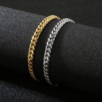 Fashion Solid Color Titanium Steel Men's Bracelets main image 1