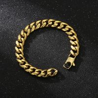Douyin Online Influencer Same Style One Piece Dropshipping European And American Fashion Minimalist Electroplated Encrypted Titanium Steel Men's Bracelet Necklace main image 4