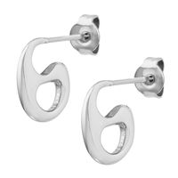 1 Pair Simple Style Geometric Titanium Steel Plating Titanium Steel Ear Studs main image 4