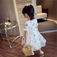 Cute Butterfly Bow Knot Bowknot Cotton Girls Dresses main image 4