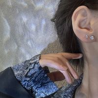 1 Set Fashion Geometric Alloy Inlay Zircon Women's Earrings main image 3