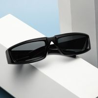 Punk Streetwear Solid Color Ac Square Full Frame Men's Sunglasses main image 5