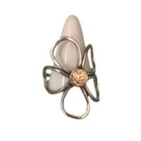 1 Piece Simple Style Flower Copper Plating Open Ring main image 5