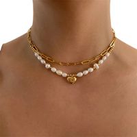 Fashion Heart Shape Copper Pendant Necklace In Bulk main image 5
