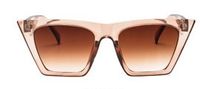 Fashion Solid Color Resin Cat Eye Full Frame Women's Sunglasses sku image 3