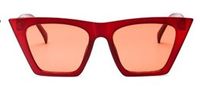 Fashion Solid Color Resin Cat Eye Full Frame Women's Sunglasses sku image 4
