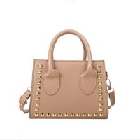 Women's Small Pu Leather Solid Color Streetwear Square Zipper Shoulder Bag Handbag Crossbody Bag sku image 3