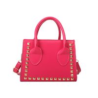 Women's Small Pu Leather Solid Color Streetwear Square Zipper Shoulder Bag Handbag Crossbody Bag sku image 2