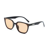 Retro Solid Color Ac Square Full Frame Women's Sunglasses sku image 5