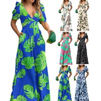 Women's Street Streetwear Flower Full Length Printing Pocket Jumpsuits main image 6