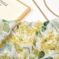Women's Sweet Flower Cotton And Linen Tassel Silk Scarves main image 3