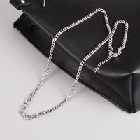1 Piece Simple Style Solid Color Titanium Steel Plating Necklace main image 2