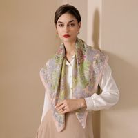 Women's Fashion Color Block Polyester Printing Silk Scarves main image 1