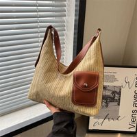 Women's All Seasons Oxford Cloth Straw Vacation Straw Bag main image 6