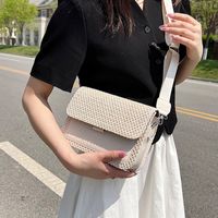 Women's Medium Spring&summer Pu Leather Straw Fashion Straw Bag main image 6