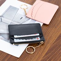 Women's Solid Color Pvc Zipper Card Holders main image 4