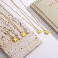 1 Piece Simple Style Letter Copper Plating Pendant Necklace main image 1