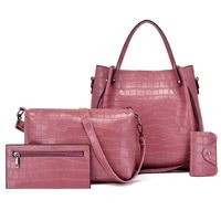 Women's Large All Seasons Pu Leather Fashion Bag Sets sku image 7
