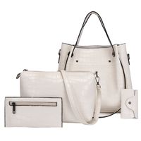 Women's Large All Seasons Pu Leather Fashion Bag Sets sku image 4