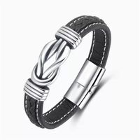 Fashion Geometric Alloy Braid Men's Bracelets sku image 2
