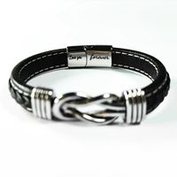 Fashion Geometric Alloy Braid Men's Bracelets sku image 3