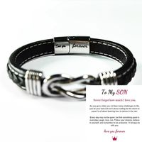 Fashion Geometric Alloy Braid Men's Bracelets sku image 10
