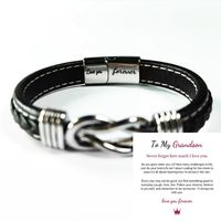 Fashion Geometric Alloy Braid Men's Bracelets sku image 13