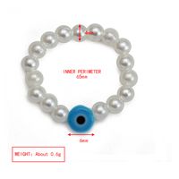 Mode Teufels Auge Künstliche Perle Kupfer Perlen Frau Ringe sku image 1