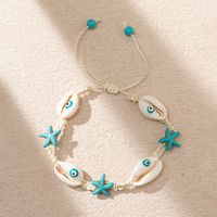 Vacaciones Estrella De Mar Cascarón Tejido De Punto Mujeres Pulsera Collar sku image 5