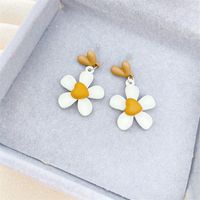 1 Pair Retro Heart Shape Flower Bow Knot Alloy Inlay Artificial Pearls Rhinestones Women's Earrings sku image 40