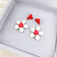 1 Pair Retro Heart Shape Flower Bow Knot Alloy Inlay Artificial Pearls Rhinestones Women's Earrings sku image 41