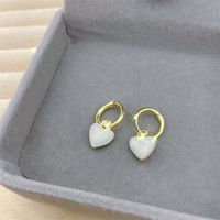 1 Pair Retro Heart Shape Flower Bow Knot Alloy Inlay Artificial Pearls Rhinestones Women's Earrings sku image 32