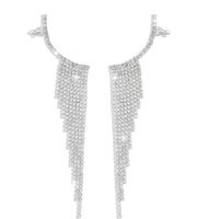 1 Pair Luxurious Tassel Alloy Plating Rhinestones Women's Drop Earrings main image 4