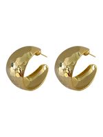 1 Pair Fashion C Shape Plating Metal 14k Gold Plated Ear Studs main image 2