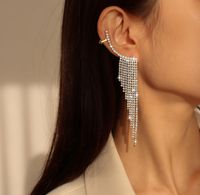 1 Pair Luxurious Tassel Alloy Plating Rhinestones Women's Drop Earrings main image 3