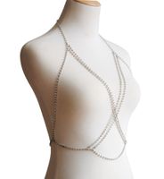1 Piece Fashion Rhombus Alloy Inlay Rhinestones Women's Body Chain main image 6