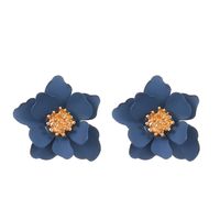 1 Paire Sucré Fleur Arylique Boucles D'oreilles main image 2