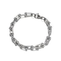 Hip-hop Geometric Titanium Steel Polishing Bracelets main image 3