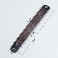 Punk Geometric Pu Leather Plating Men's Bracelets main image 3