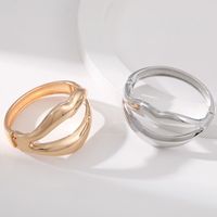 1 Piece Simple Style Lips Alloy Plating Women's Bangle main image 1