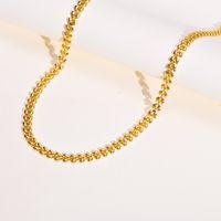 201 Edelstahl Vergoldet Mode Überzug Geometrisch Armbänder Halskette main image 2