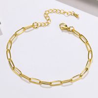 Fashion Geometric 201 Stainless Steel Gold Plated Women'S Anklet main image 5