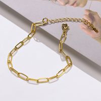Fashion Geometric 201 Stainless Steel Gold Plated Women'S Anklet main image 3