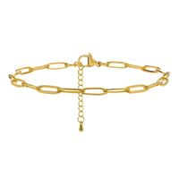 Fashion Geometric 201 Stainless Steel Gold Plated Women'S Anklet main image 2