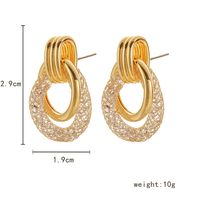 1 Pair Fashion Oval Metal Plating Women's Ear Studs main image 2