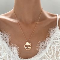 1 Piece Retro Bird Alloy Plating Artificial Pearls 14k Gold Plated Mother's Day Women's Pendant Necklace main image 5