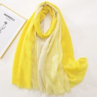 Women's Fashion Plant Polyester Satin Cotton Printing Cotton Linen Scarves sku image 1