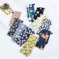 Women's Sweet Geometric Cotton And Linen Printing Silk Scarves main image 1