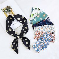 Women's Sweet Geometric Cotton And Linen Printing Silk Scarves main image 2