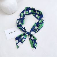 Women's Sweet Geometric Cotton And Linen Printing Silk Scarves sku image 19